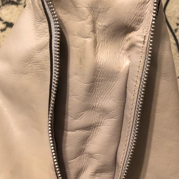 Michael Kors Devon Large Leather Hobo Shoulder Bag Tote - in Pearl Grey W/Bag - Picture 9 of 10